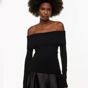 Aritzia Wilfred Nola off the shoulder sweater